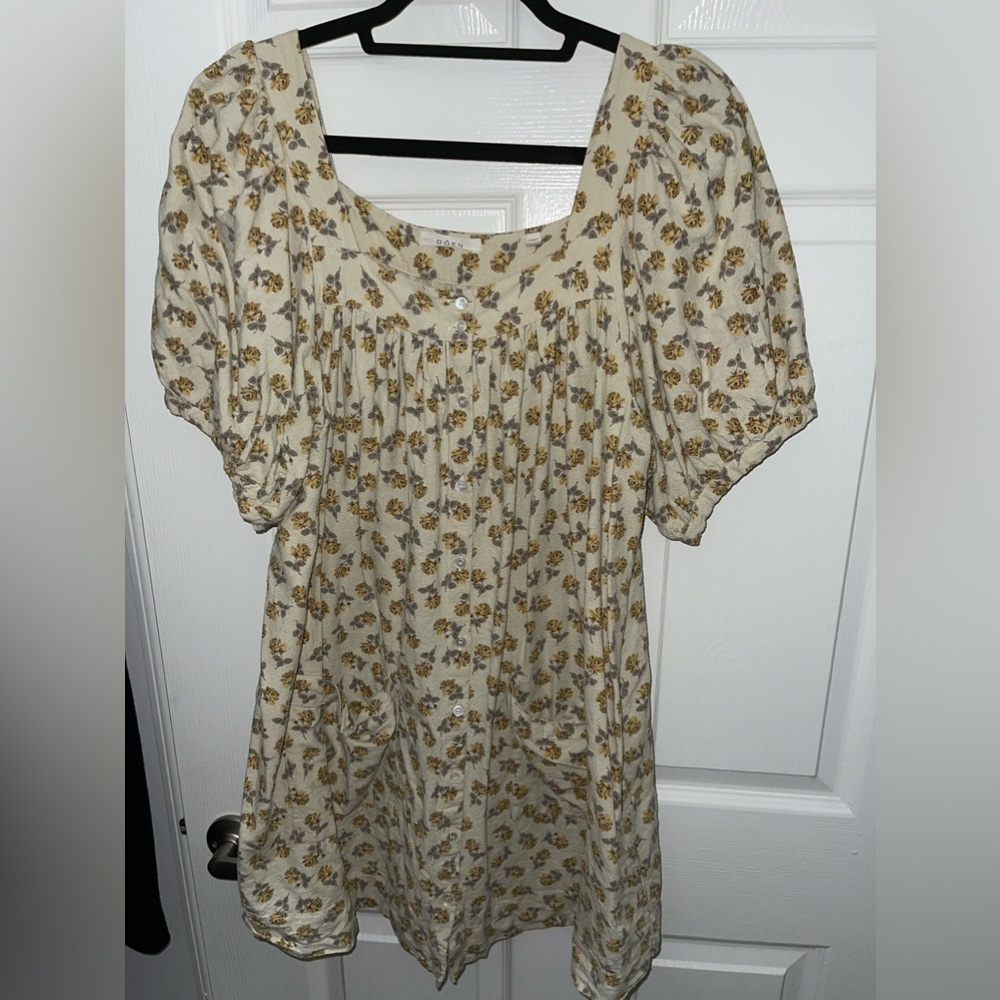 DOEN
HMD -- MEADOW DRESS -- YELLOW COTTAGE GARDEN